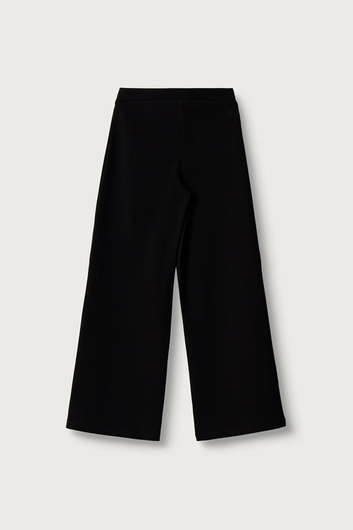 United Colors of Benetton Παντελόνι wide leg παιδικό με βαμβάκι 46D6CE04C.G.Reproposal μαύρο AW26