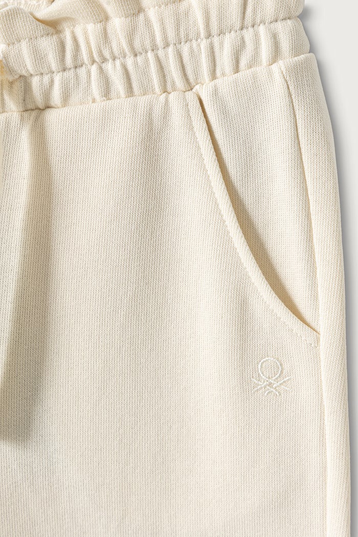 Deklice United Colors of Benetton Trenirka otroška bombažna 3J70GF05I.P.Seasonal bež