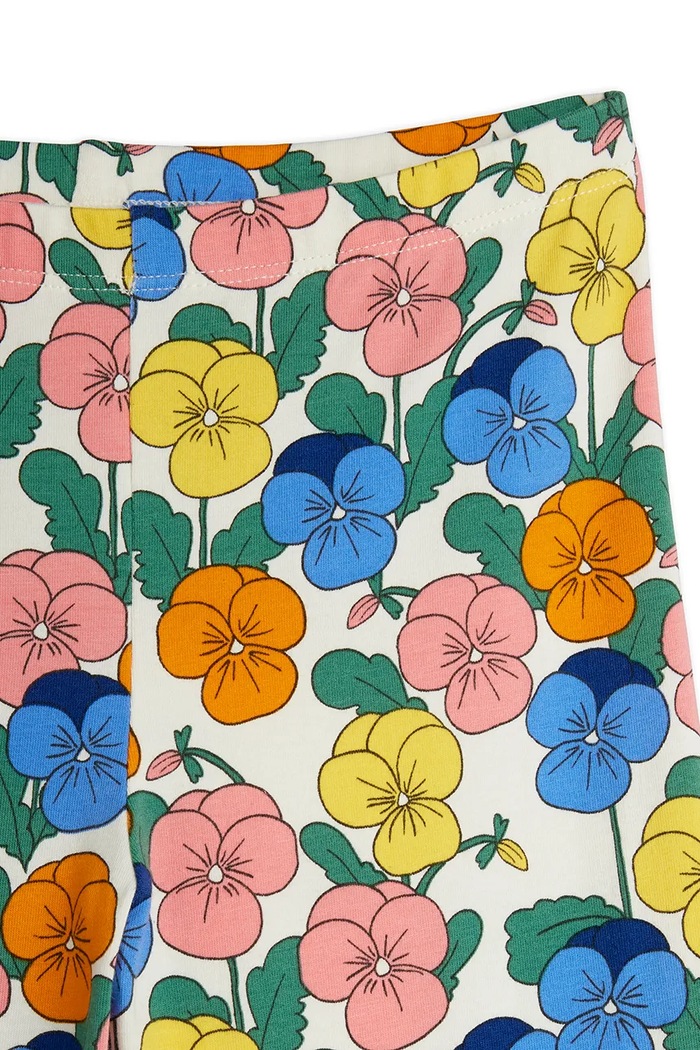 Dziewczynka Mini Rodini spodnie flare dziecięce bawełniane z elastanem Violas 26730127 multicolor