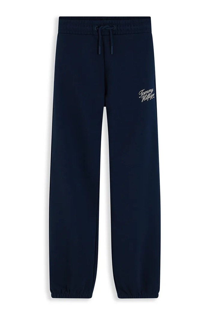 Tommy Hilfiger Spodnie dresowe damskie z bawełną KG0KG09581.128.176.9BY2 granatowy AW26