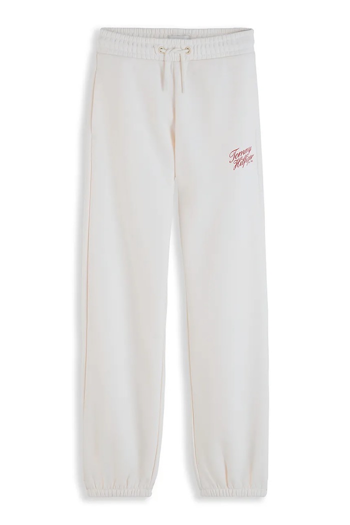 Tommy Hilfiger Spodnie dresowe damskie z bawełną KG0KG09581.104.122.9BY2 biały AW26