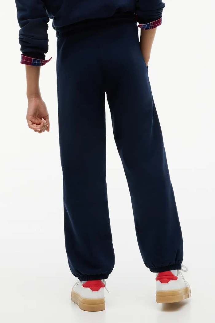Dziewczynka Tommy Hilfiger Spodnie dresowe damskie z bawełną KG0KG09581.104.122.9BY2 granatowy