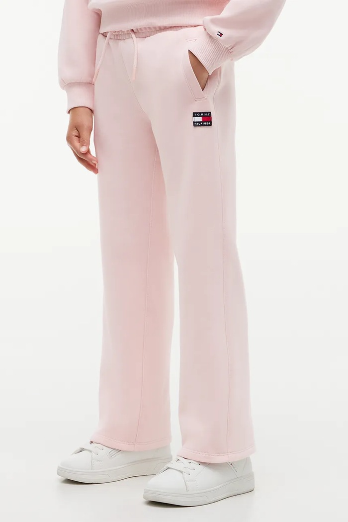 Tommy Hilfiger Spodnie dresowe dziecięce bawełniane różowy KG0KG09580.110.122.9BY2