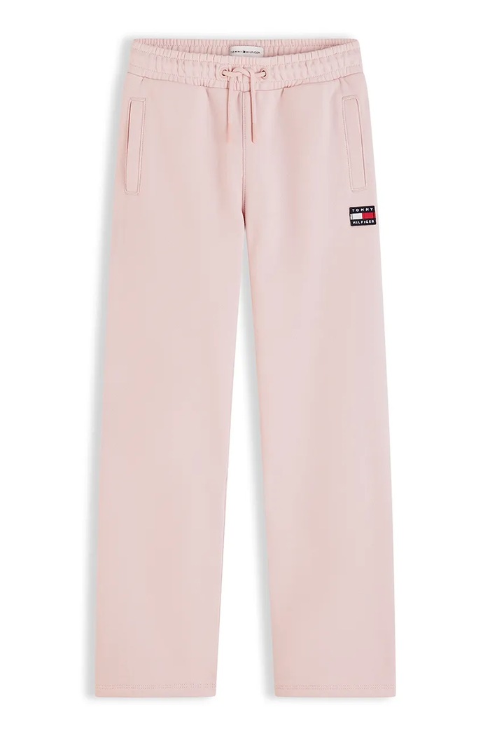 Tommy Hilfiger Spodnie dresowe dziecięce bawełniane KG0KG09580.110.122.9BY2 różowy AW26