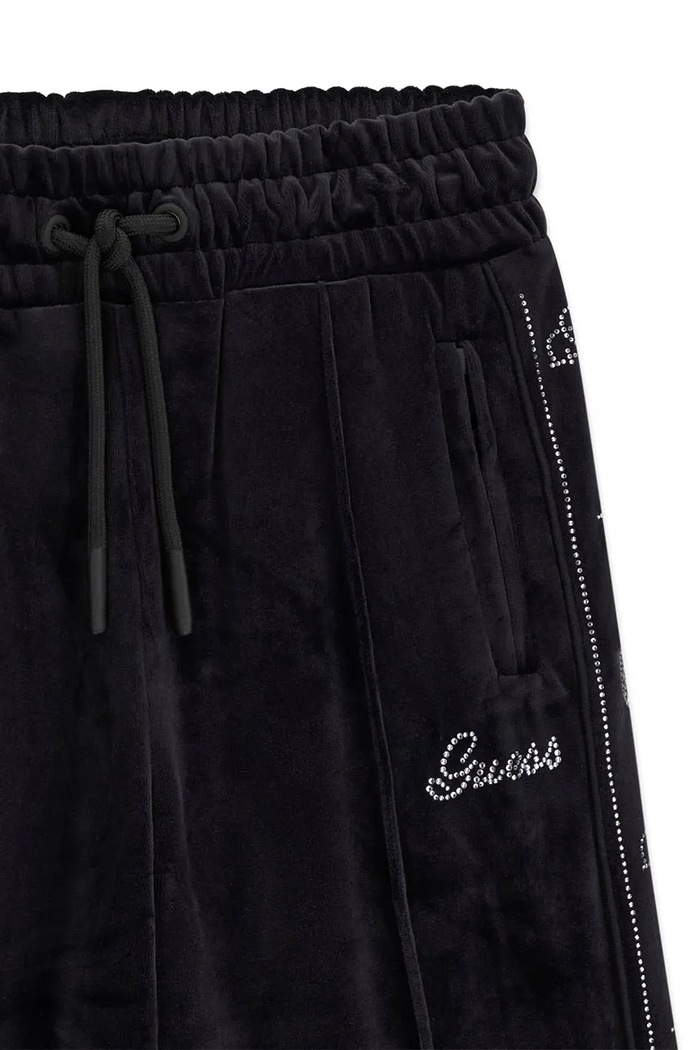 Dziewczynka Guess Spodnie dresowe dziecięce welurowe J6BB15.K7266.9BY2 czarny