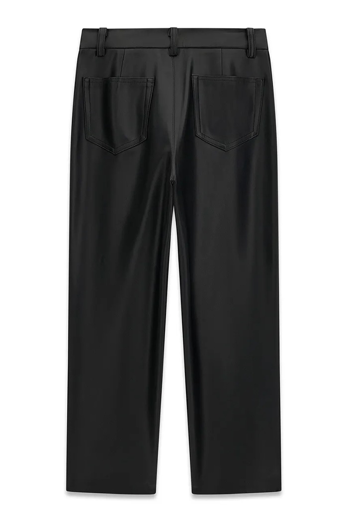 Guess Spodnie dziecięce z imitacji skóry J6BB11.W3916.9BY2 czarny AW26
