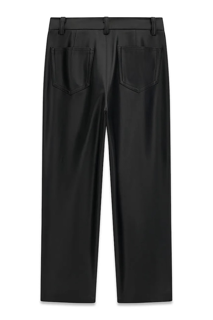Guess Spodnie dziecięce z imitacji skóry J6BB11.W3916.9BY2 czarny AW26
