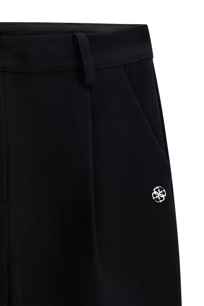 Dziewczynka Guess Spodnie wide leg dziecięce z wiskozą J6BB04.W3906.9BY2 czarny