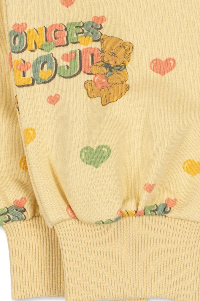 Konges Sløjd παντελόνι jogger παιδικό με βαμβάκι SPOTTY SWEAT PANTS GOTS κίτρινο KS106252.9BY2
