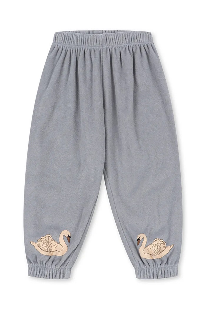 Konges Sløjd spodnie dresowe dziecięce z bawełną ITTY SWEATPANTS GOTS niebieski KS107614.9BY2
