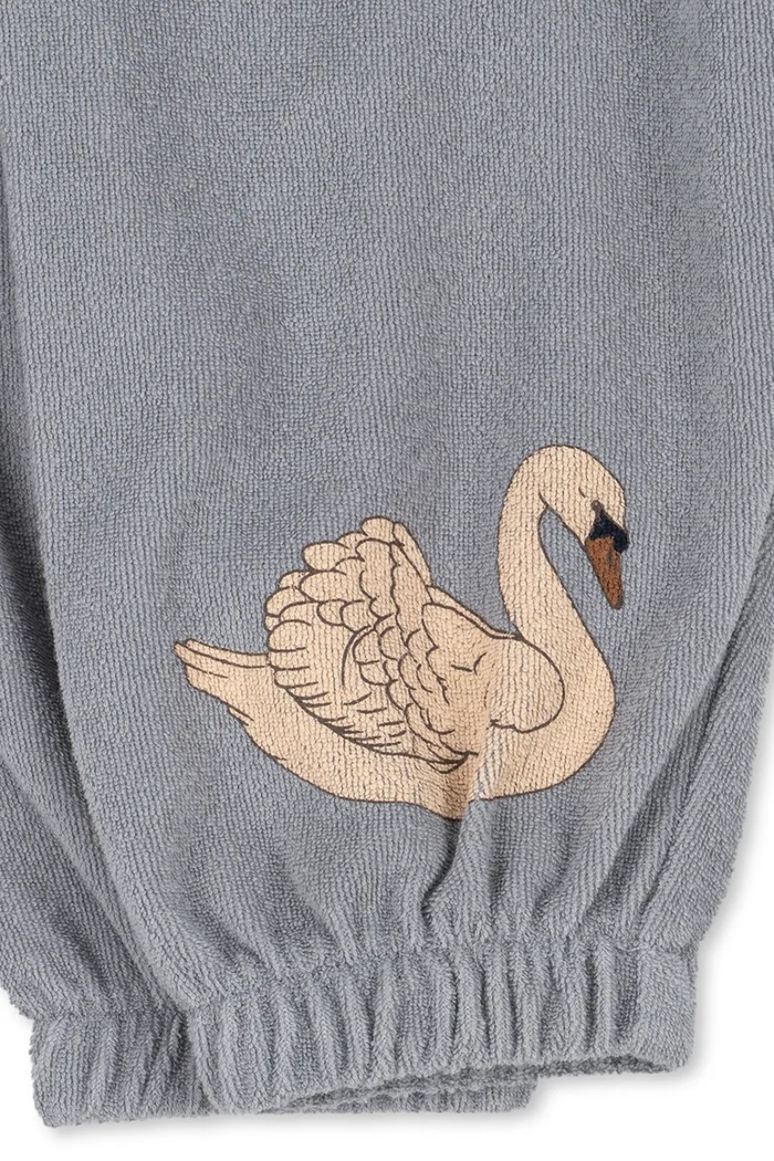 Konges Sløjd spodnie dresowe dziecięce z bawełną ITTY SWEATPANTS GOTS niebieski KS107614.9BY2