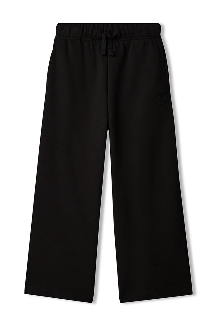 Calvin Klein Jeans Spodnie dresowe dziecięce bawełniane LVCKFJC17G.9BY2 czarny AW26