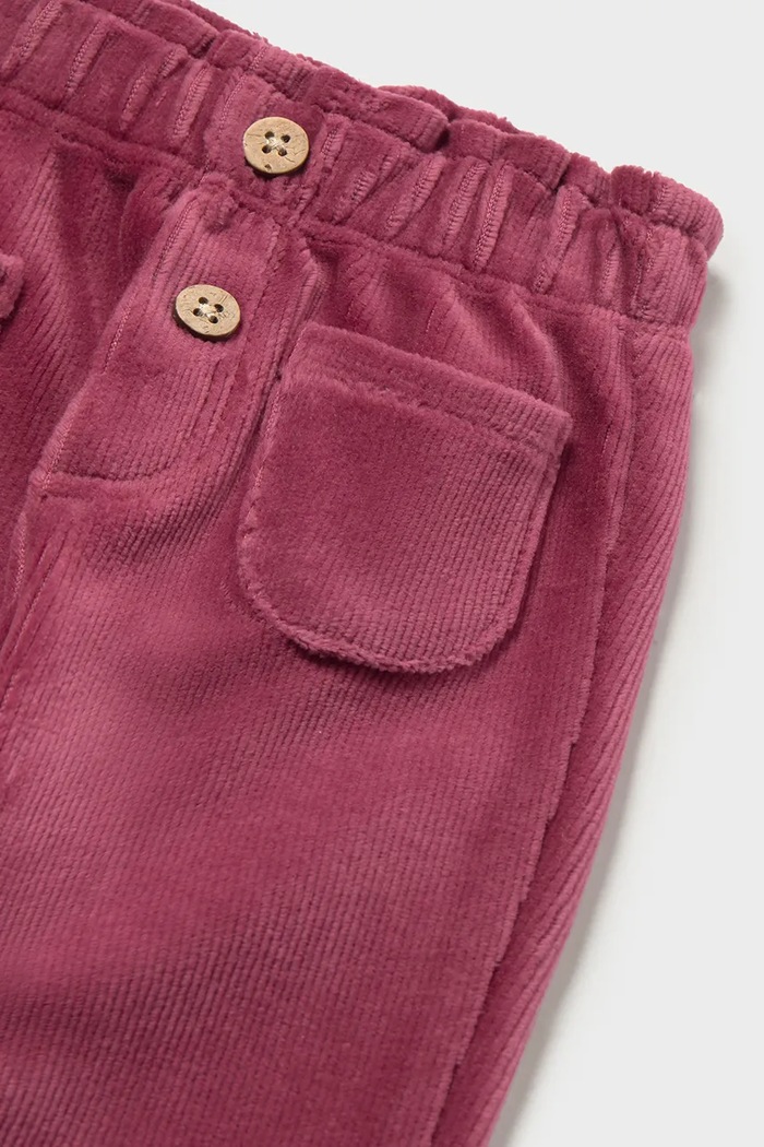 Fete Mayoral Newborn pantaloni pentru bebeluși cu bumbac 2509.2N.Newborn.9BY2 roz