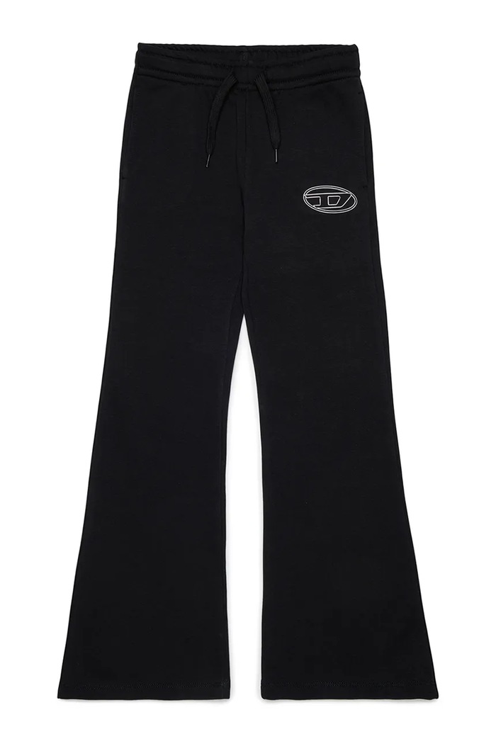 Diesel spodnie dresowe dziecięce z bawełną PALBIRT PANTALONI J02917.KYAZ3 czarny AW26