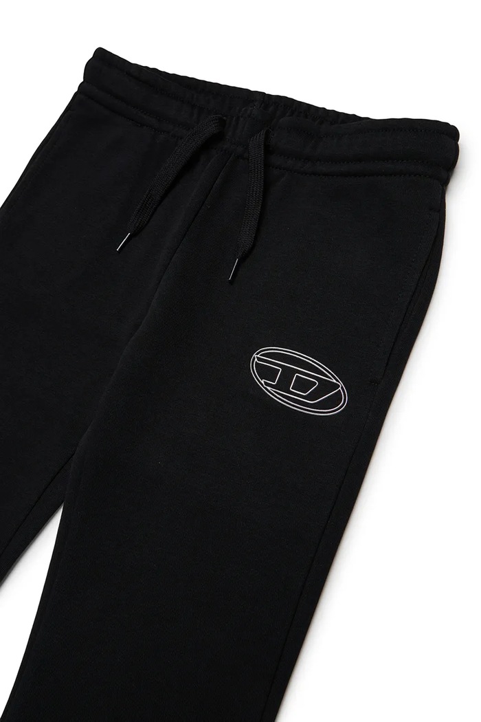 Diesel spodnie dresowe dziecięce z bawełną PALBIRT PANTALONI czarny J02917.KYAZ3