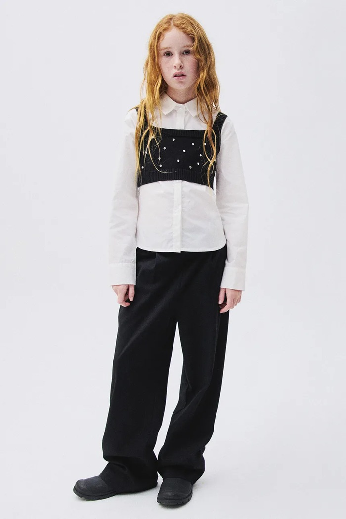 Mayoral pantaloni pentru copii negru 7529.8G.Junior.9BY2