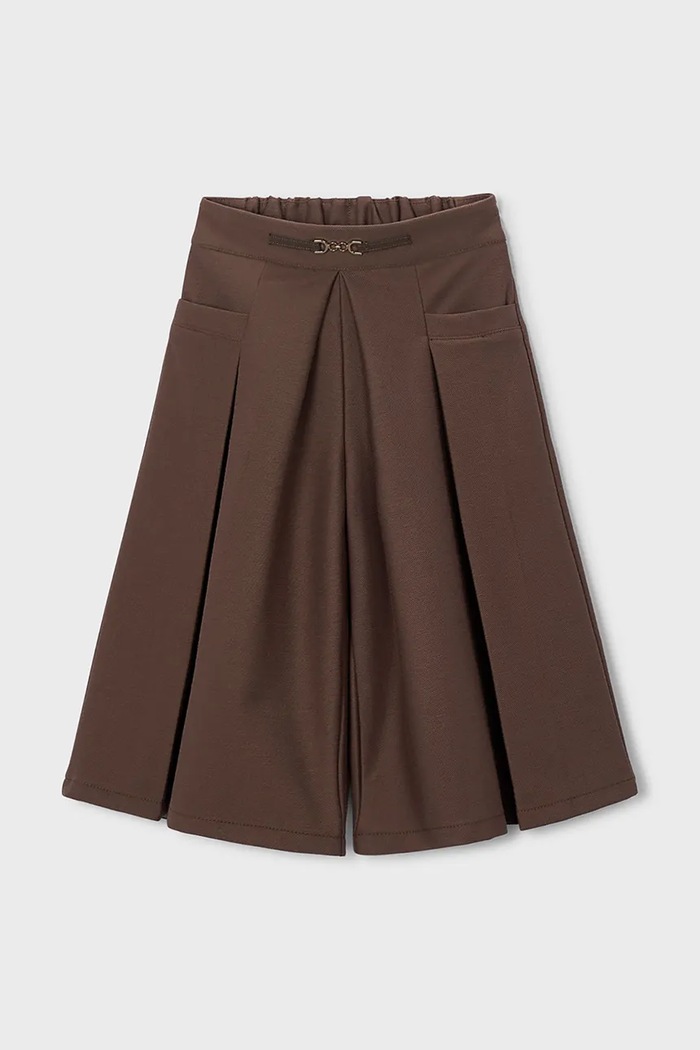 Mayoral pantaloni pentru copii cu bumbac 4901.6F.Mini.9BY2 maro AW26