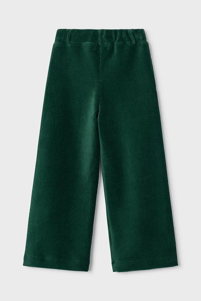 Fete Mayoral pantaloni pentru copii din catifea reiată 4524.6G.Mini.9BY2 verde