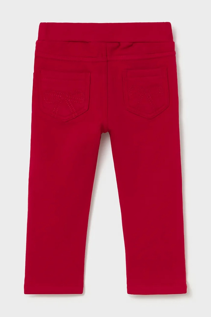 Mayoral Pantaloni pentru copii din bumbac cu elastan 560.4E.Baby.9BY2 rosu AW26