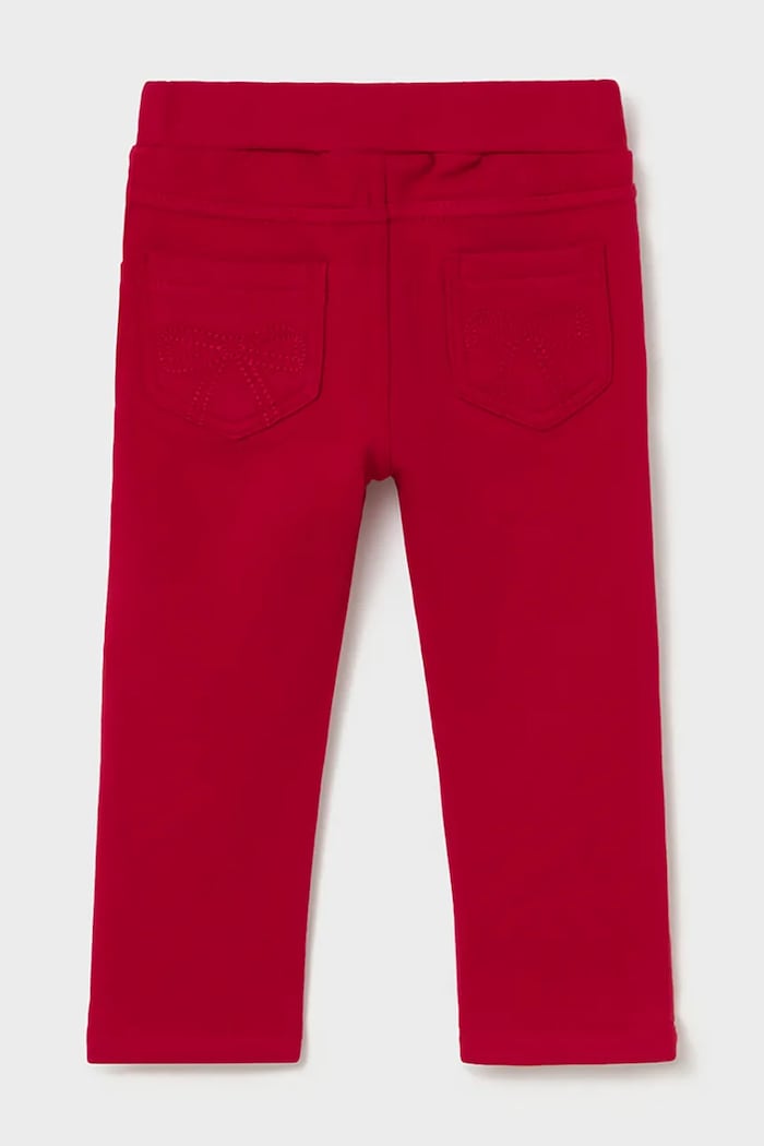 Mayoral Pantaloni pentru copii din bumbac cu elastan 560.4E.Baby.9BY2 rosu AW26