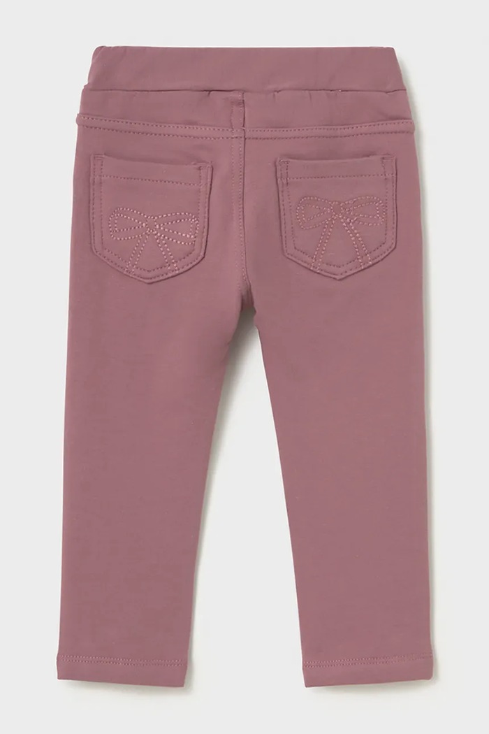 Mayoral kalhoty dětské bavlněné s elastanem 560.4E.Baby.9BY2 růžová AW26