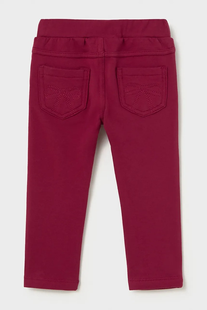 Mayoral hlače za djecu od pamuka s elastanom 560.4E.Baby.9BY2 roza AW26