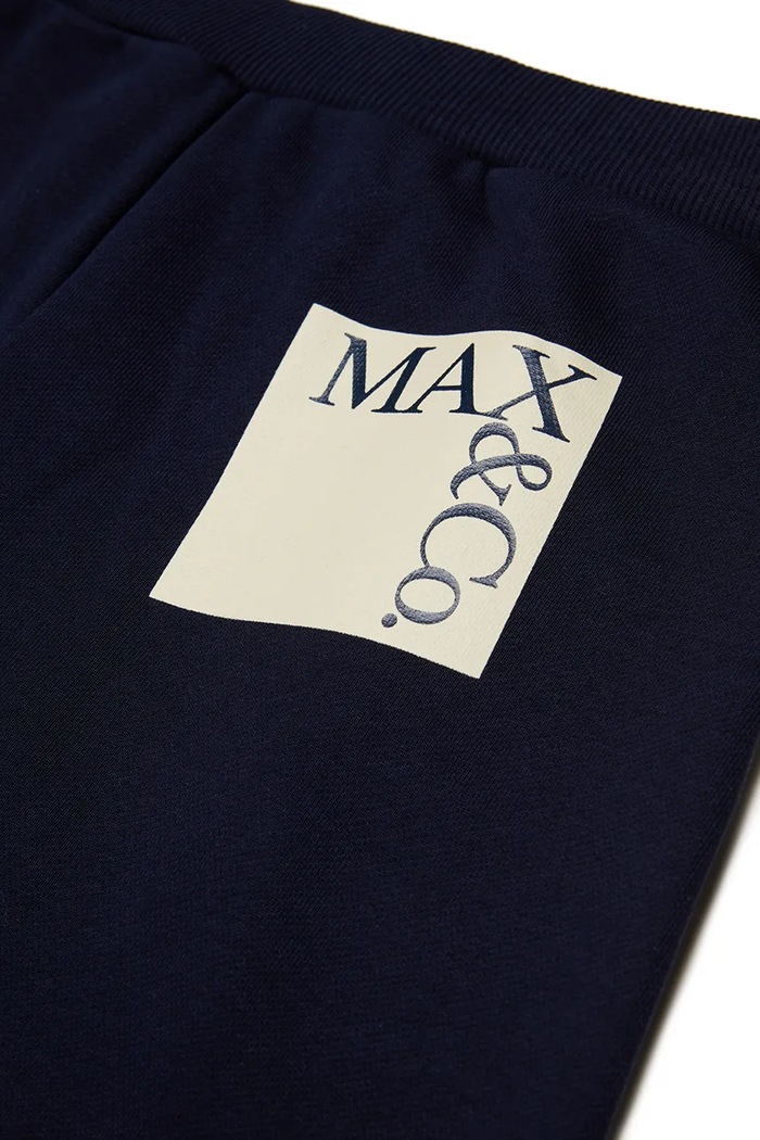Κοριτσίστικα Max&Co. Παντελόνι wide leg παιδικό βαμβακερό MAXP42F TROUSERS MX0302.MX056 σκούρο μπλε