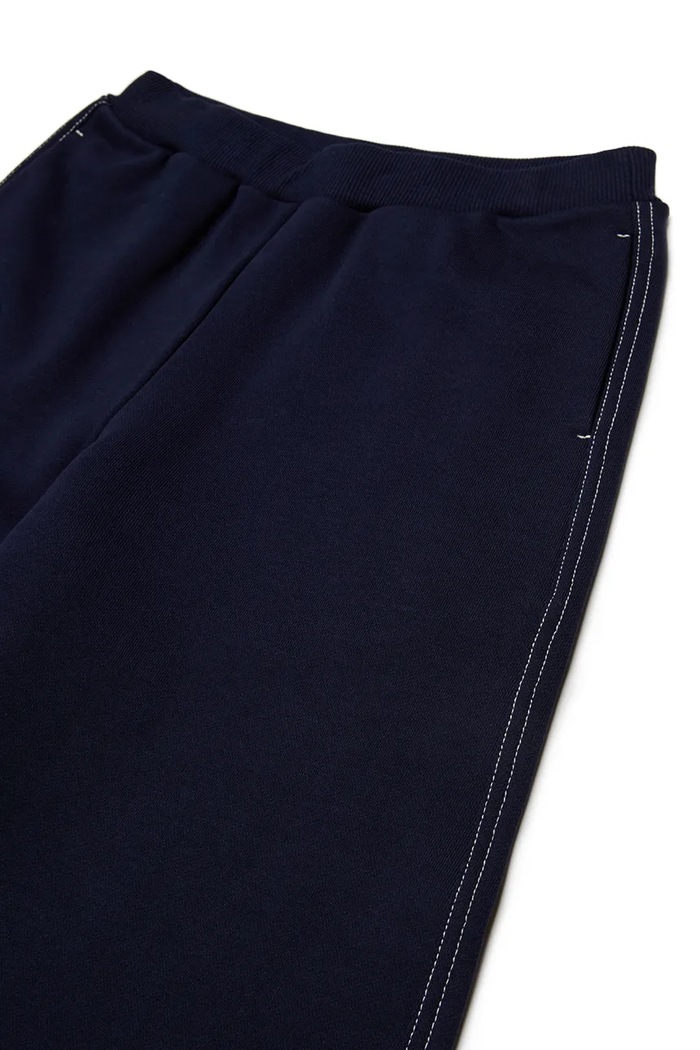 Max&Co. Παντελόνι wide leg παιδικό βαμβακερό MAXP42F TROUSERS σκούρο μπλε MX0302.MX056