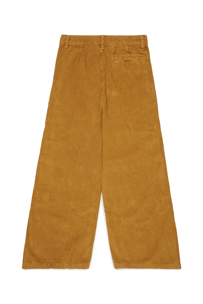 Diesel Spodnie straight dziecięce bawełniane PITTY TROUSERS J02908.KXBVA brązowy AW26