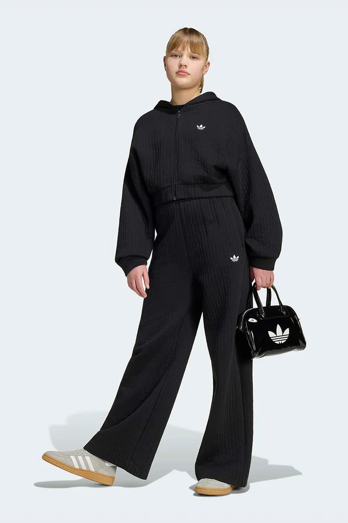 adidas Originals παντελόνι επίσημο παιδικό με βαμβάκι μαύρο KR1032