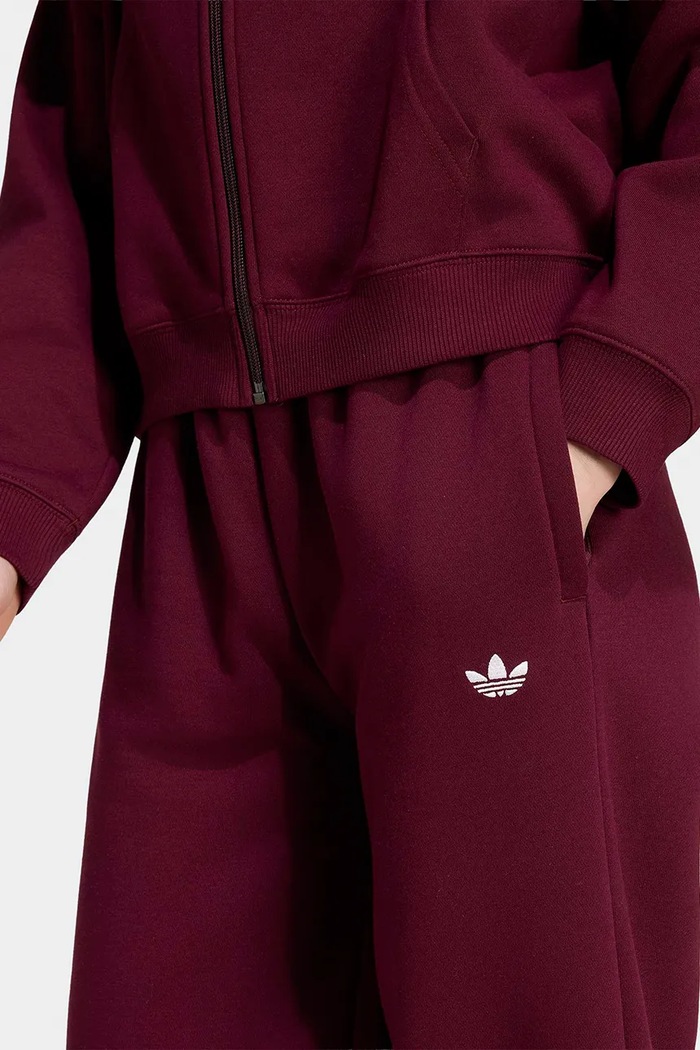 adidas Originals donji dio trenirke za djecu s pamukom bordo KQ8431