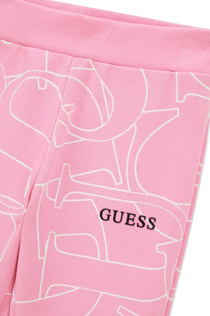Dievča Guess teplákové nohavice detské bavlnené K6YB05.K3840.9BY2 ružová