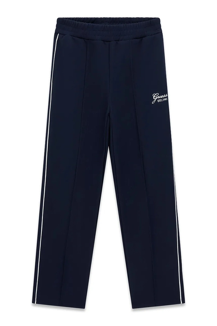 Guess spodnie dresowe dziecięce bawełniane granatowy J6YB12.K3932.9BY2