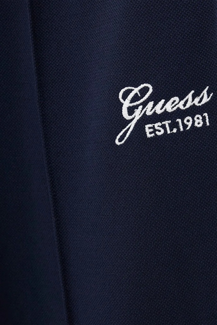 Dziewczynka Guess spodnie dresowe dziecięce bawełniane J6YB12.K3932.9BY2 granatowy