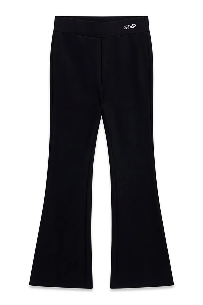 Guess nohavice flare detské s viskózou čierna J6YB09.K3929.9BY2