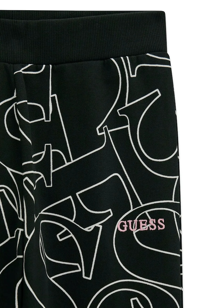 Dievča Guess teplákové nohavice detské bavlnené J6YB03.K3924.9BY2 čierna