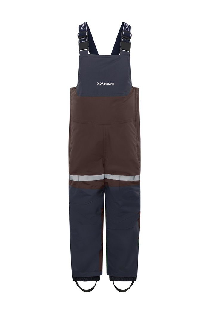 Didriksons Spodnie narciarskie dziecięce BJÄRVEN K BIB PANT 3 506299 brązowy AW26