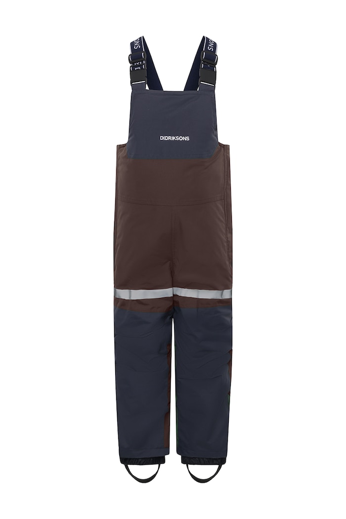 Didriksons Spodnie narciarskie dziecięce BJÄRVEN K BIB PANT 3 506299 brązowy AW26