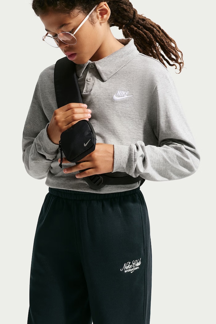 Spodnie dresowe dziecięce z bawełną Nike Sportswear Club Fleece Nike czarny IW6285
