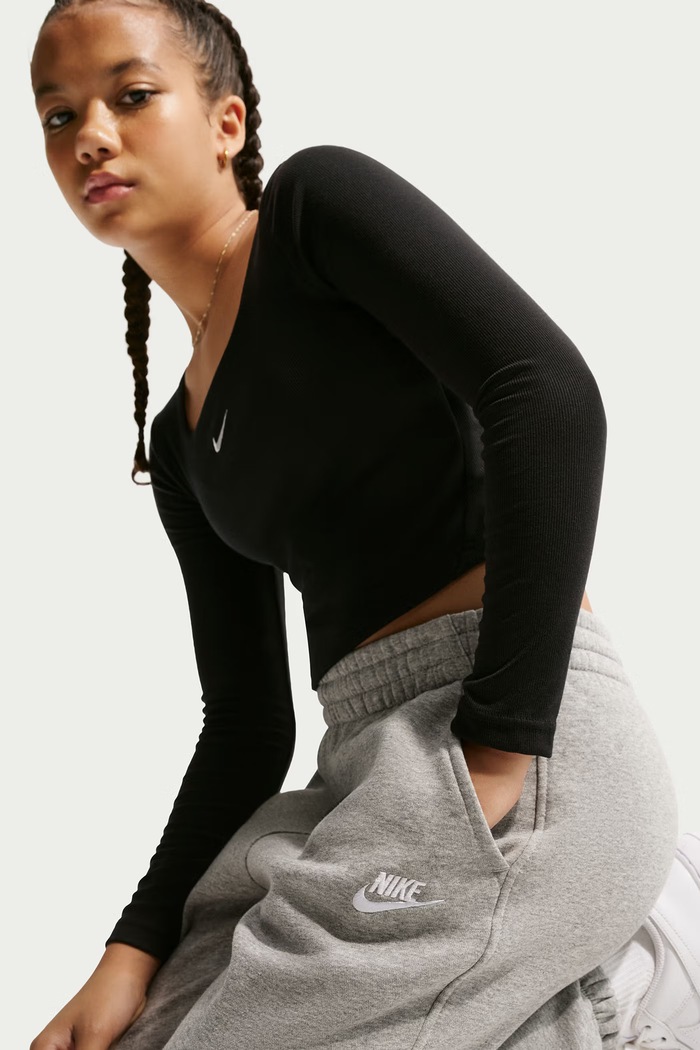 Spodnie dresowe dziecięce z bawełną Nike Sportswear Club Fleece Nike IQ6116 szary