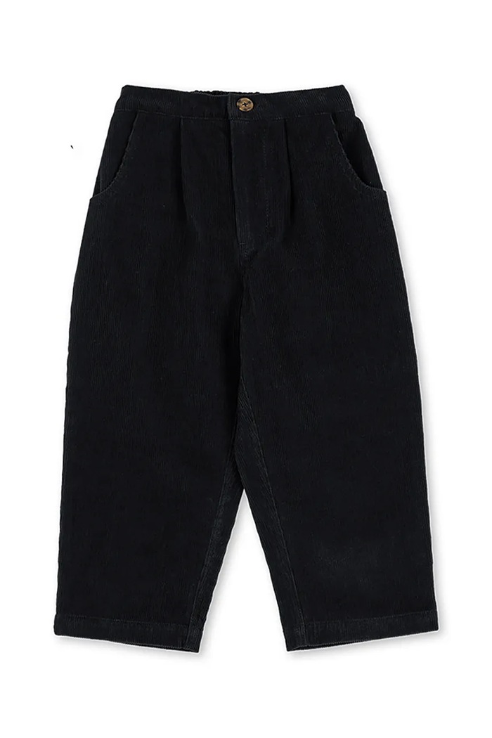 Konges Sløjd Spodnie dziecięce bawełniane z elastanem REMY PANTS GOTS KS106584.9BY2 granatowy AW26