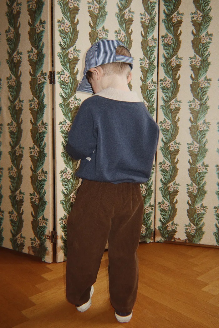 Konges Sløjd Spodnie dziecięce bawełniane z elastanem REMY PANTS GOTS KS106584.9BY2