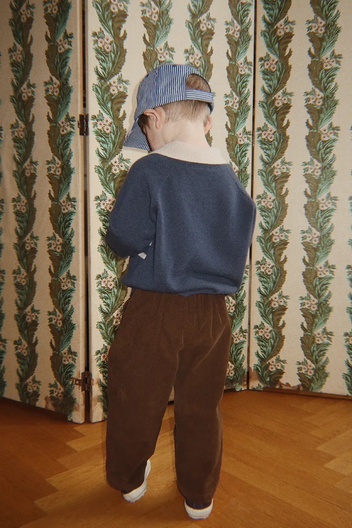 Konges Sløjd Spodnie dziecięce bawełniane z elastanem REMY PANTS GOTS KS106584.9BY2