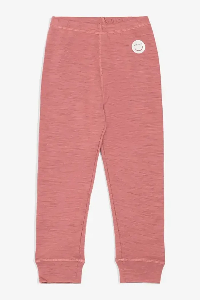 Viking Kids Spodnie dziecięce z dodatkiem wełny Soft Baselayer Merino Pants różowy 50.25570
