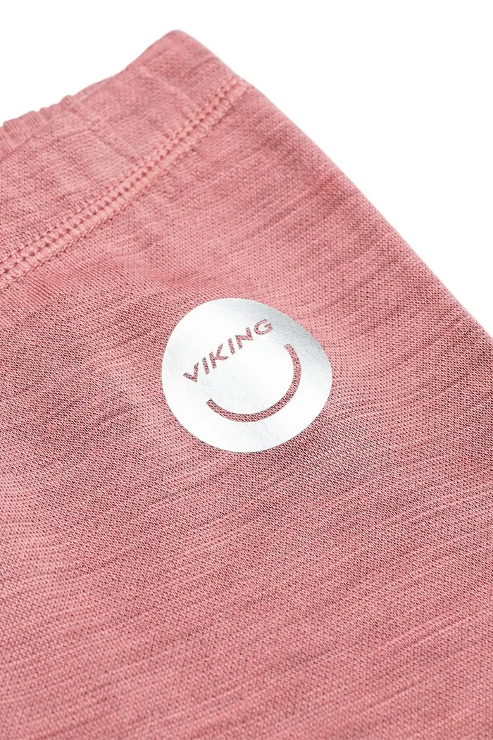 Chłopiec Viking Kids Spodnie dziecięce z dodatkiem wełny Soft Baselayer Merino Pants 50.25570 różowy