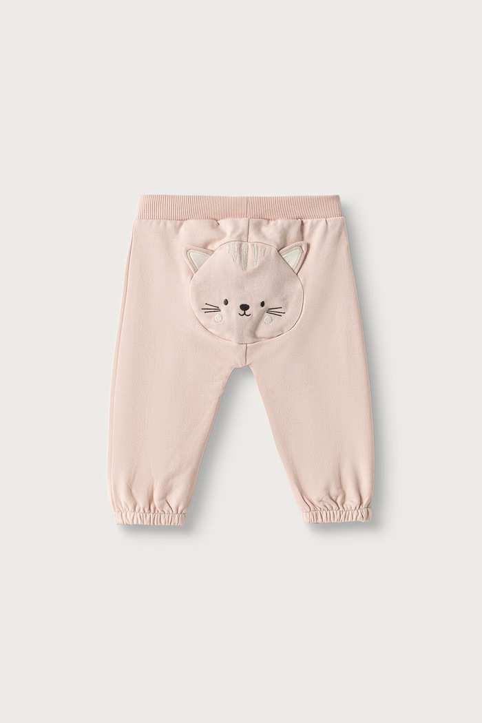 United Colors of Benetton Pantaloni da tuta per neonati con cotone rosa 3YWVAF02P.W.Seasonal