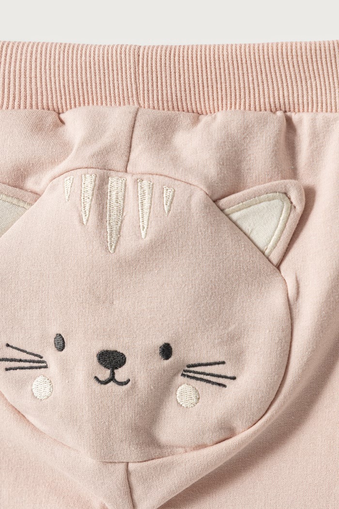 BIMBA United Colors of Benetton Pantaloni da tuta per neonati con cotone 3YWVAF02P.W.Seasonal rosa