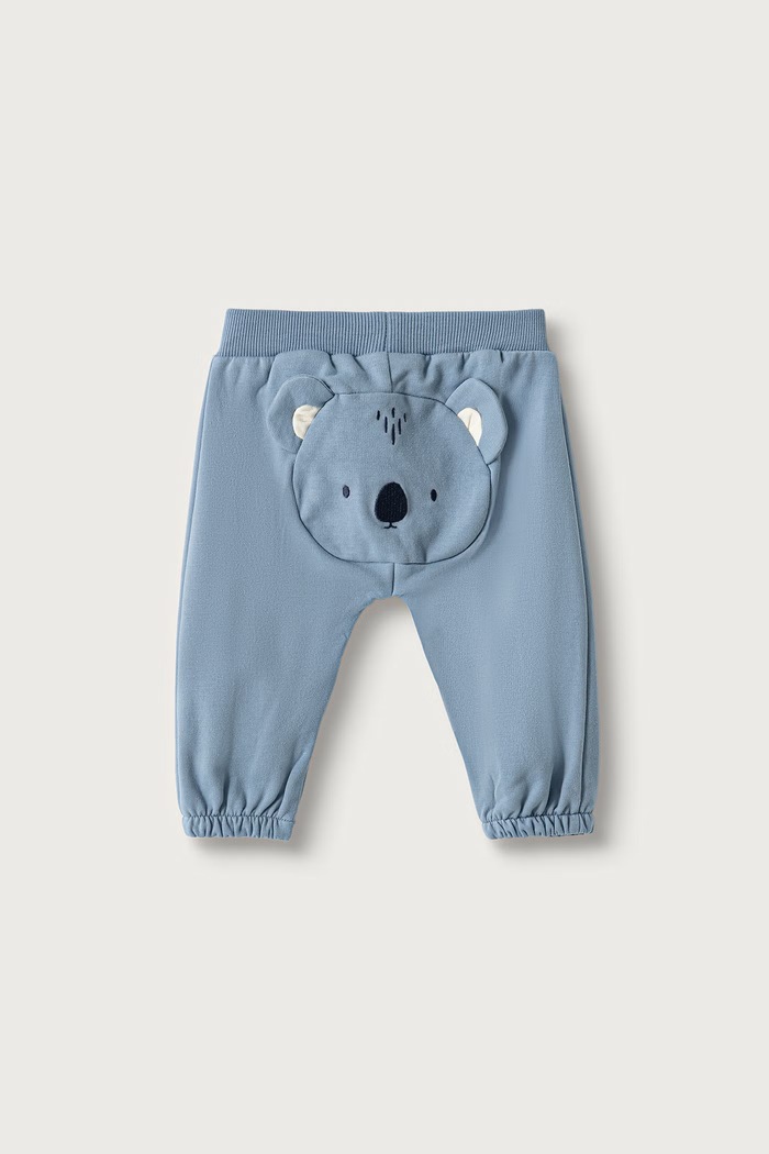 United Colors of Benetton Pantaloni da tuta per neonati con cotone blu 3YWVAF02P.W.Seasonal