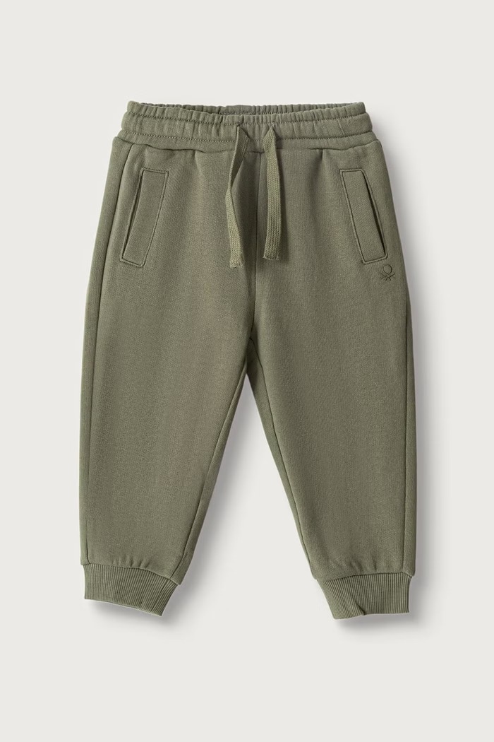 United Colors of Benetton Spodnie dresowe dziecięce bawełniane zielony 3J70GF05J.P.Seasonal