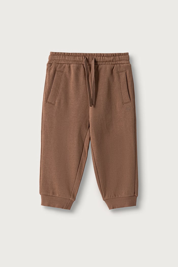United Colors of Benetton Pantaloni da tuta per bambini in cotone marrone 3J70GF05J.P.Seasonal